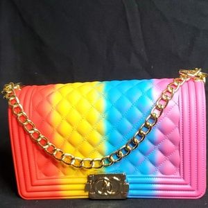 Catch the Rainbow Jelly Purse Red
